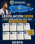 OPOSICEL: portada de Legislación SESPA: 500 preguntas tipo test