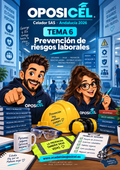 OPOSICEL · Celador SAS Andalucía 2026 · Tema 6: Prevención de riesgos laborales · George y Ro · PDF descargable.
