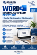 Portada OPOSICEL Word Manual completo de estudio 2026