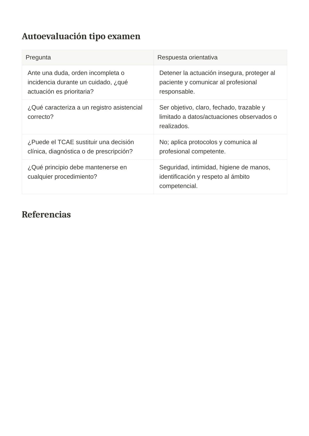 TCAE SACYL: Urgencias y emergencias